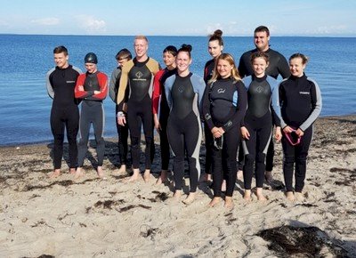 11 svømmede fra Rønbjerg til Livø