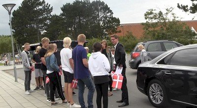 Elevråd tog imod minister på Løgstør Skole