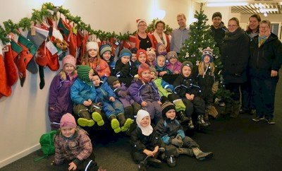 360 børn på julevisit i Jutlander Bank