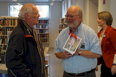 Bibliotekar Bo Jacobsen fejret på jubilæumsdag